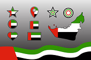 United Arab Emirates Flag Map icon, a Duotone Icon by Saba Vector (Thumbnail 3 of 3)