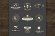 36 Restaurant Logos and Badges, a Branding & Logo Template by Vasya Kobelev (Thumbnail 5 of 20)