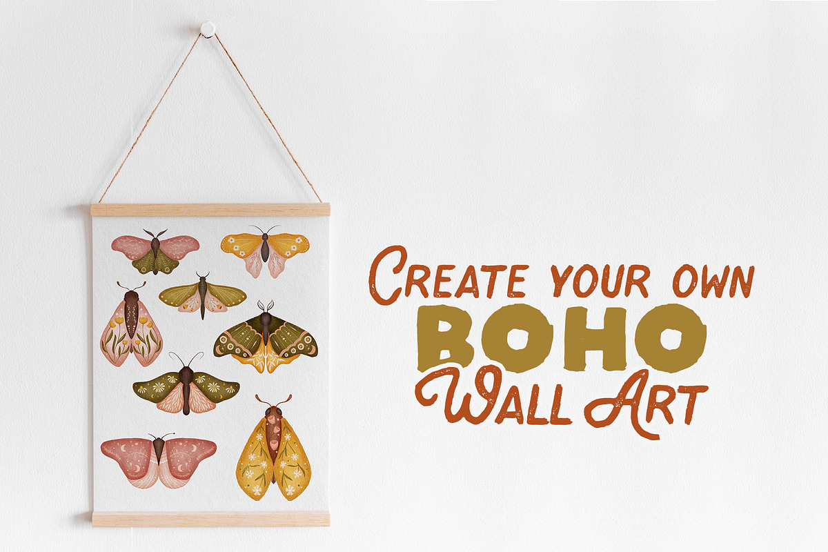 Boho Illustration Procreate Brushes, a Brush Add-On by Honey & Jazz Co. (Photo 7 of 10)
