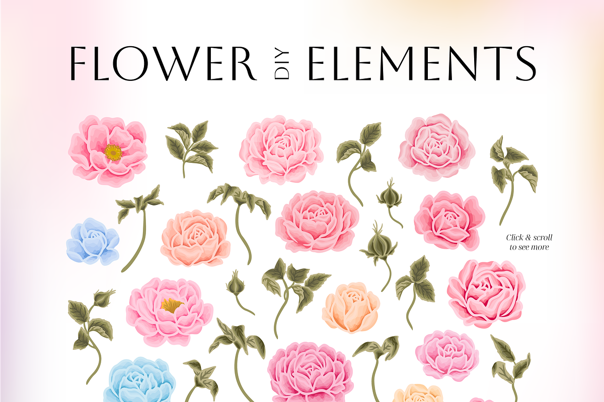 DELICATE BEAUTY - Soft Floral Set, an Object Illustration by Artflorara (Photo 7 of 16)