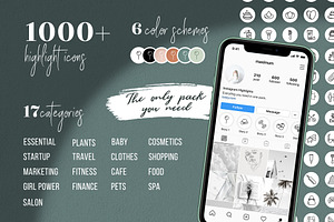 1000 Instagram Story Highlight Icons