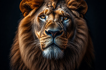 Lion Head still life photograph, an Animal Photo by ComfortQ