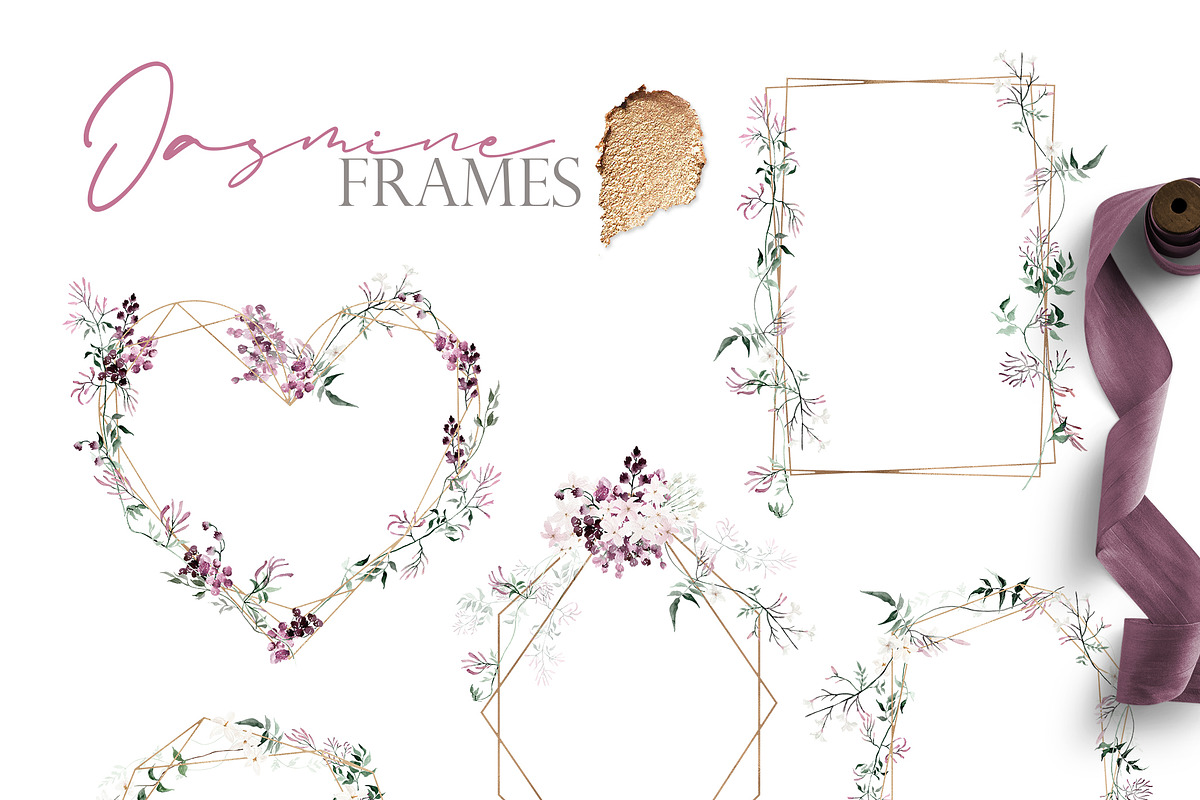 Watercolor flower - Jasmine, an Illustration by Beigetime (Photo 5 of 16)