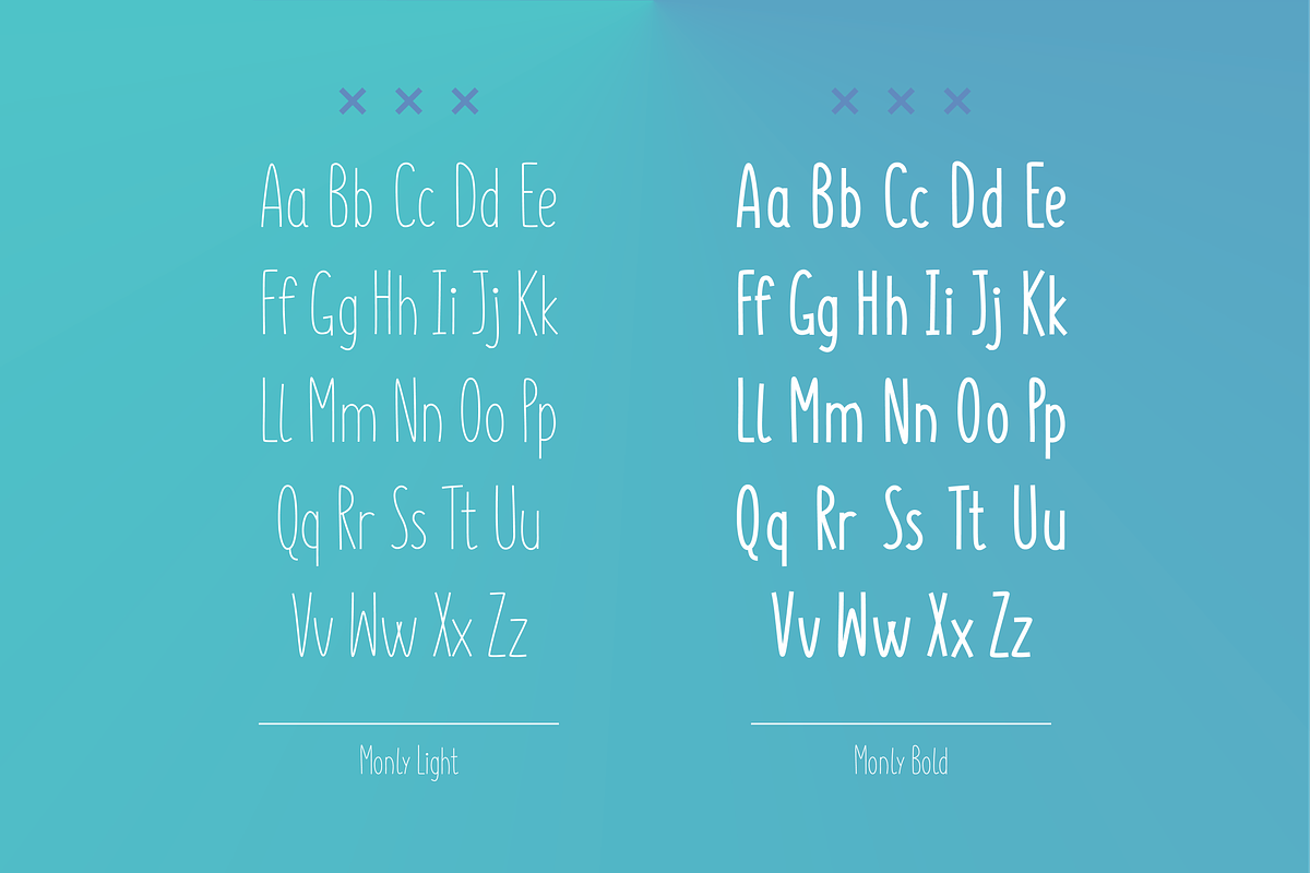 Monly Extended Font preview 5