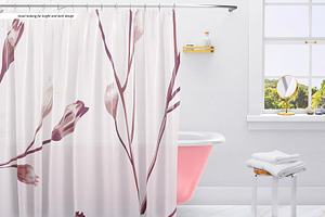 Bath Curtain Mockup 02