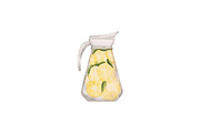 Watercolor Lemonade Clipart, a Food Illustration by Awieee1 (Thumbnail 2 of 3)