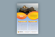 Modern 6 Pages Wall Calendar 2024, a Stationery Template by Annudesign (Thumbnail 7 of 8)