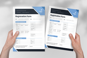 Registration Form, a Flyer Template by SquidPixey