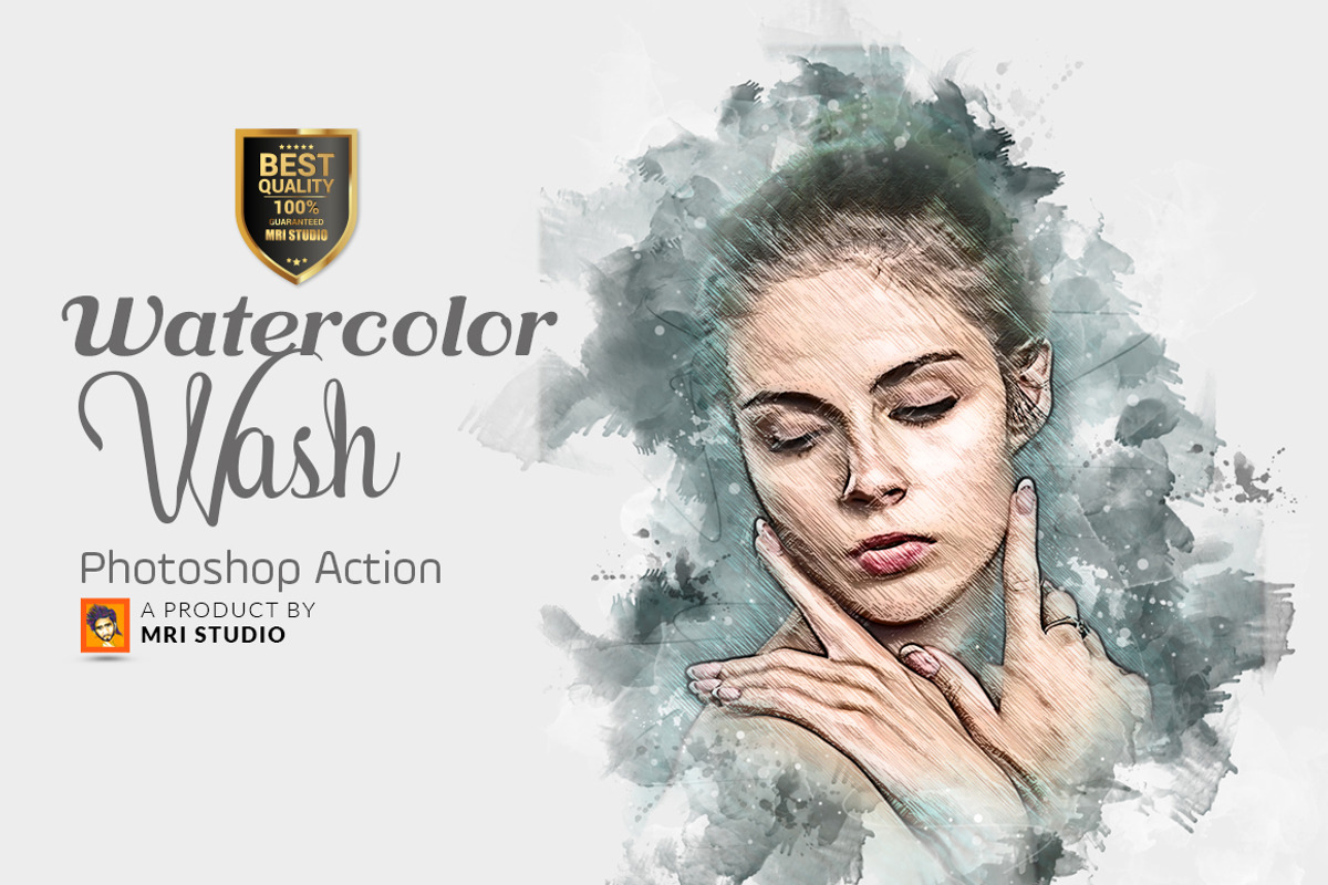 Watercolor Wash Photoshop Action 2, an Action Add-On by MRI STUDIO (Photo 3 of 19)