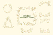 Line Art Flowers Clipart Floral Set, an Object Graphic by KlymchukArtworks (Thumbnail 3 of 8)