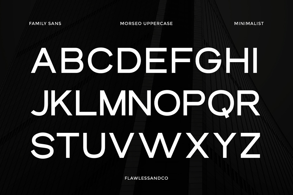 Morseo - Family Sans Serif Font, a Sans Serif Font by Flawless And Co (Photo 7 of 10)