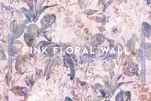 Pink Floral Wall