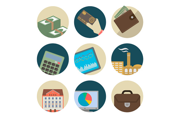 Business Flat Icons