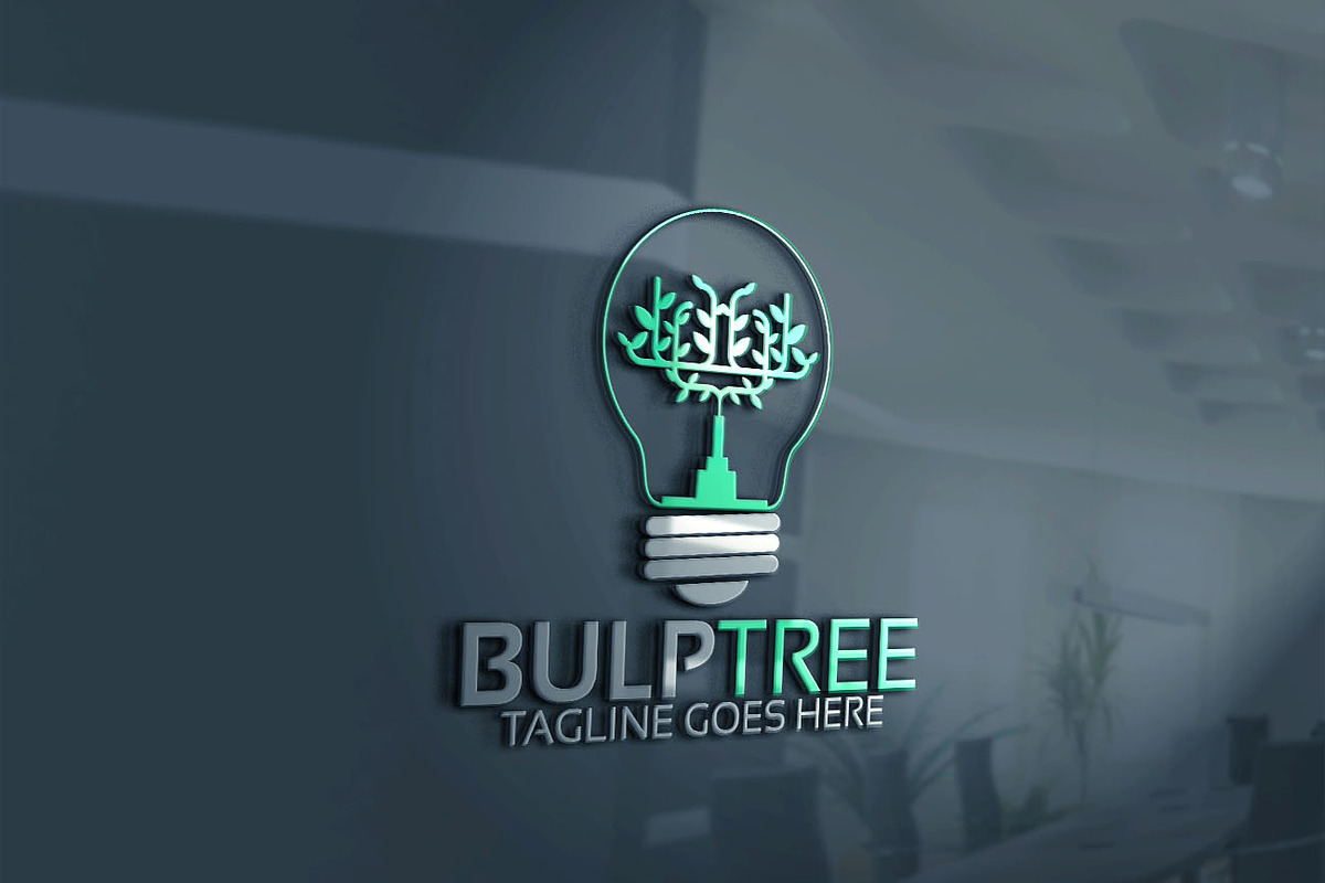 Bulb Tree Logo, a Branding & Logo Template by Josuf Media