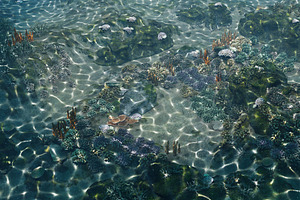 Underwater Coral Reef Habitat Ocean