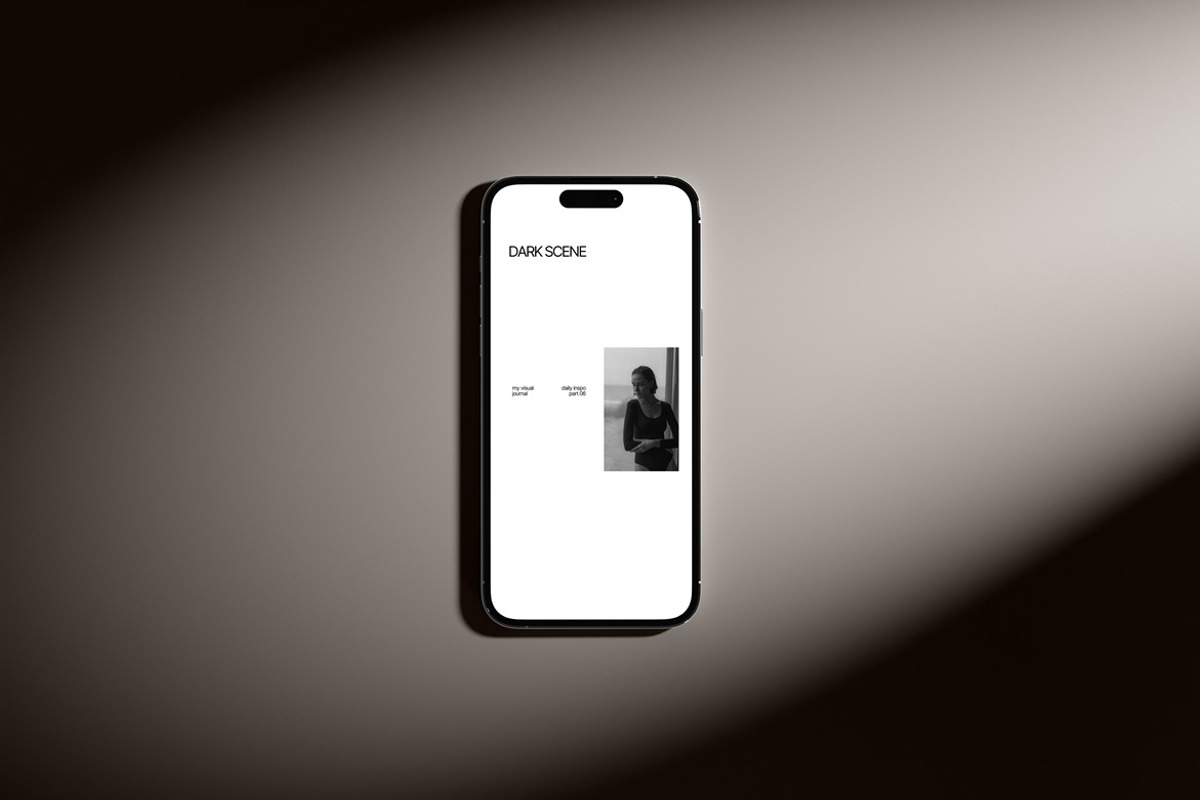 iPhone Mockup Dark Scene, an iPhone Mockup by Momogi (Photo 5 of 8)