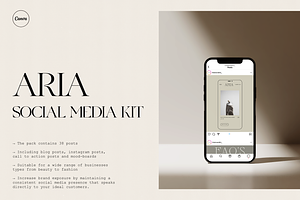 Aria Social Media Kit
