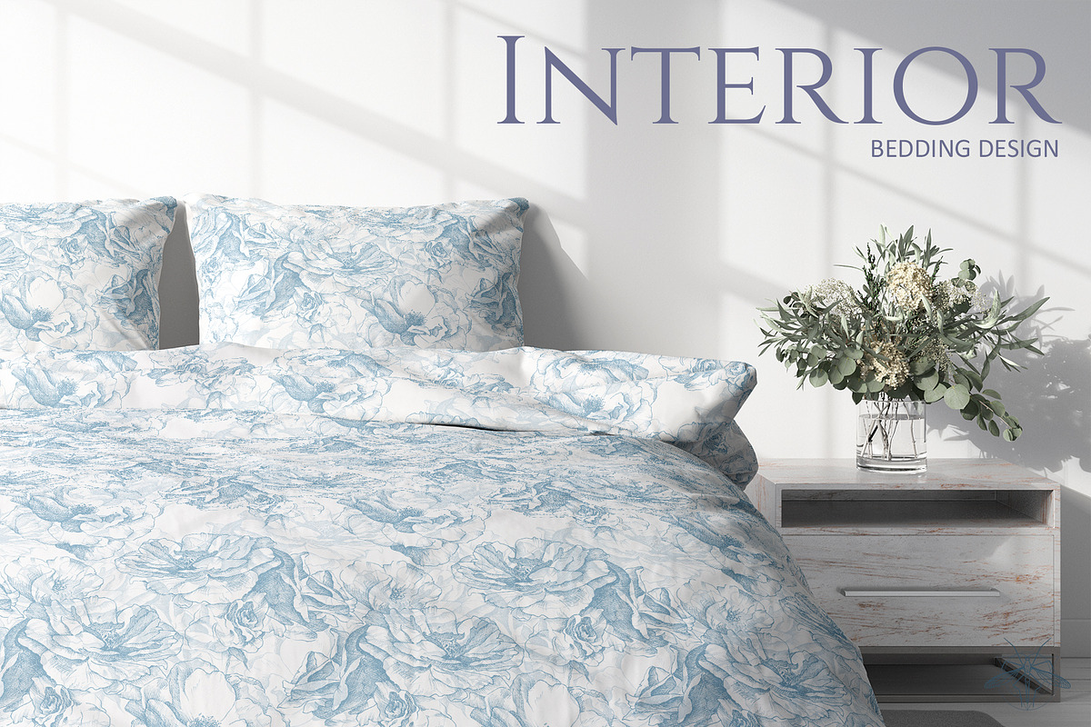Jardin | Watercolor roses patterns, a Pattern Graphic by Tanya Vollar (Photo 7 of 11)