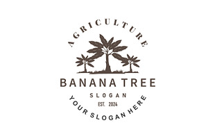 Banana Tree Logo, Banana Tree Simple, a Branding & Logo Template by Maylianaw28