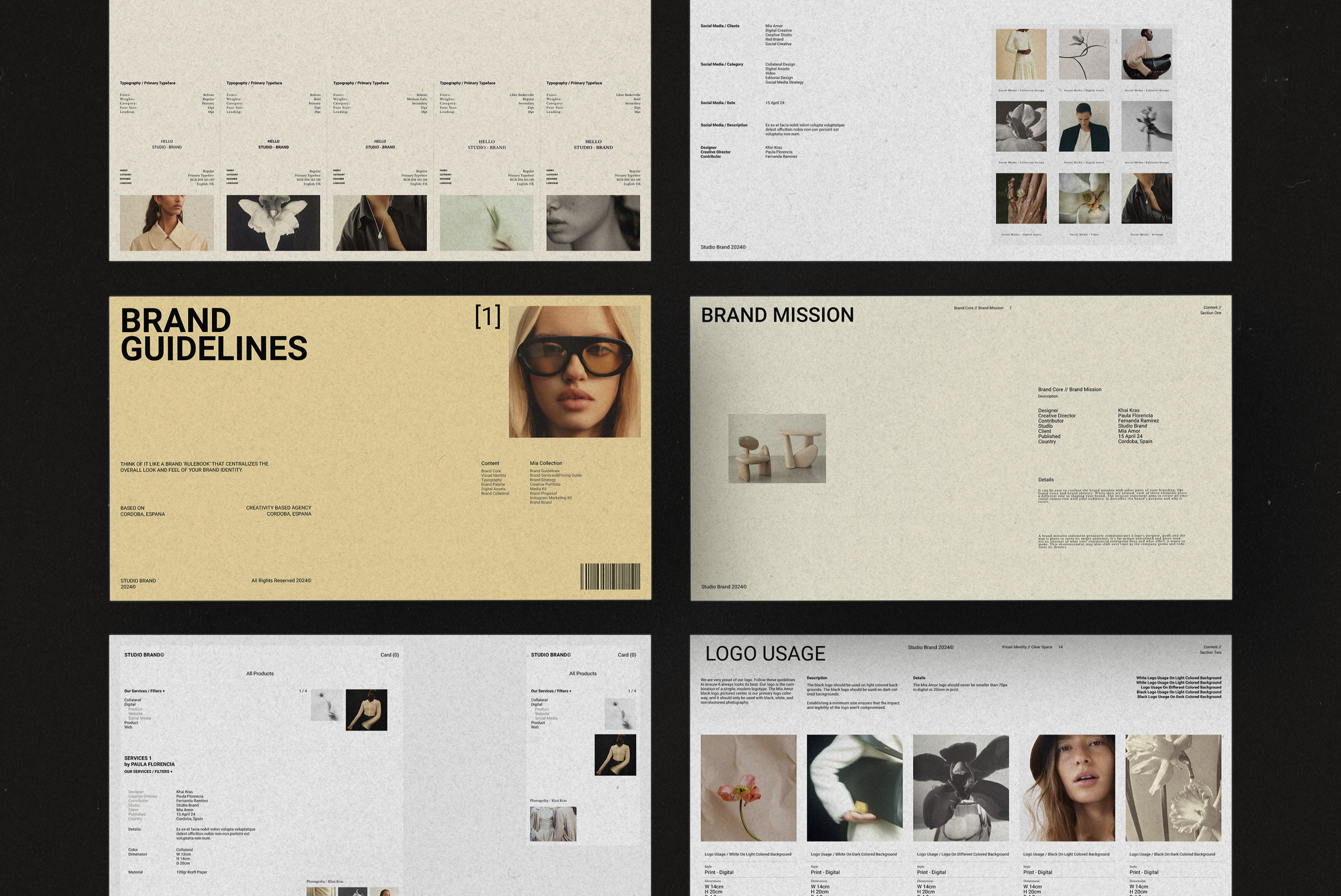 Mia I Brand Guidelines by Studio Brand  Creative Market