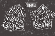 Lettering Christmas wishes in shapes, an Illustration by Eereen Studio (Thumbnail 1 of 3)