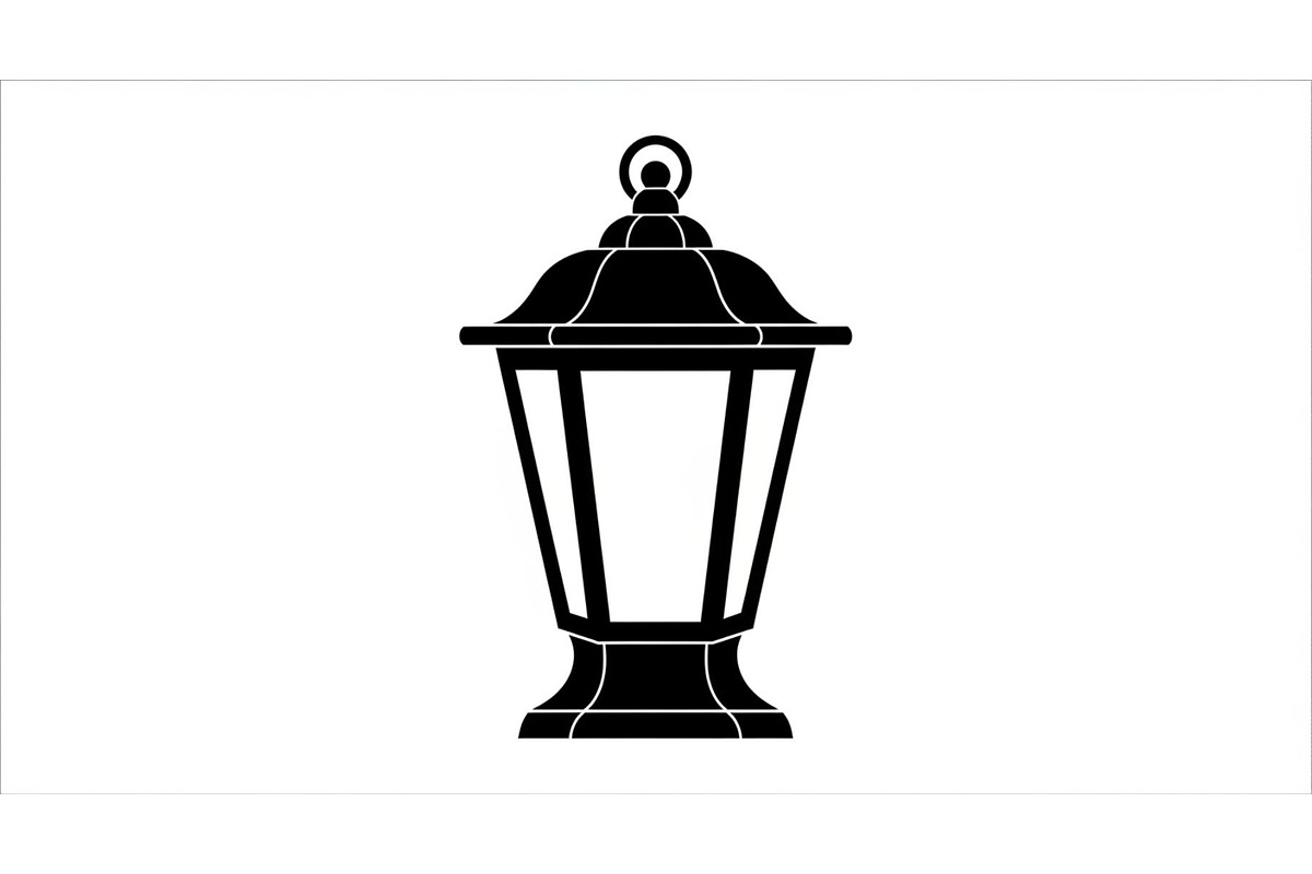 Vintage Street Lantern Silhouette Bu, an Illustration by hafijul (Photo 41 of 51)
