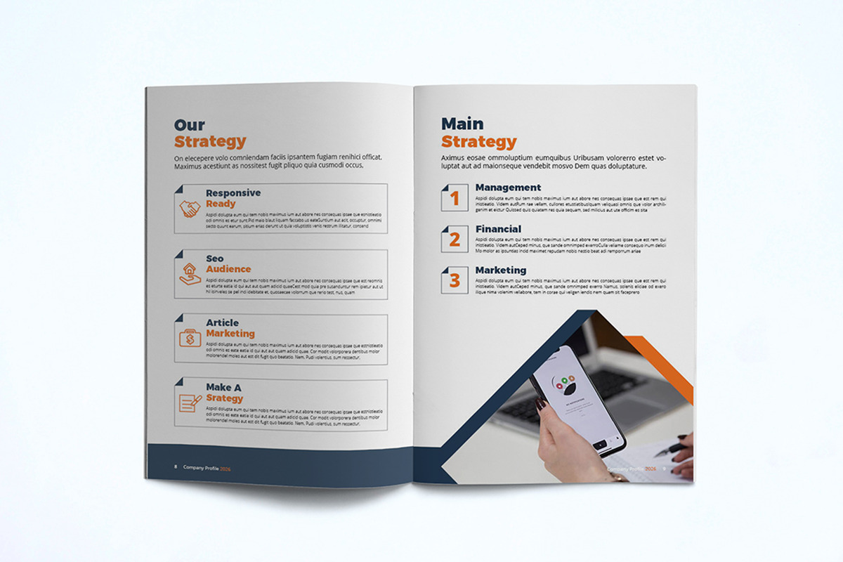 Company Profile Template, a Brochure Template by UnicodeID (Photo 8 of 12)
