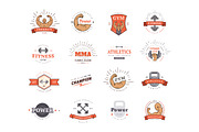 16 Vintage Sport Logos. Emblems Set., a Branding & Logo Template by Fay_Francevna (Thumbnail 3 of 4)