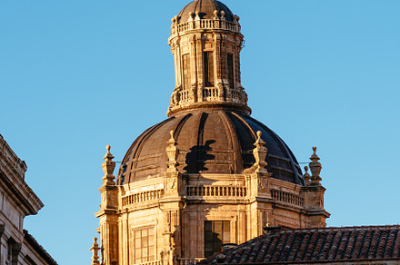 Cityscape of the old town of Salamanca with the church of La Clerecia, an Architecture Photo by Architect´s eye