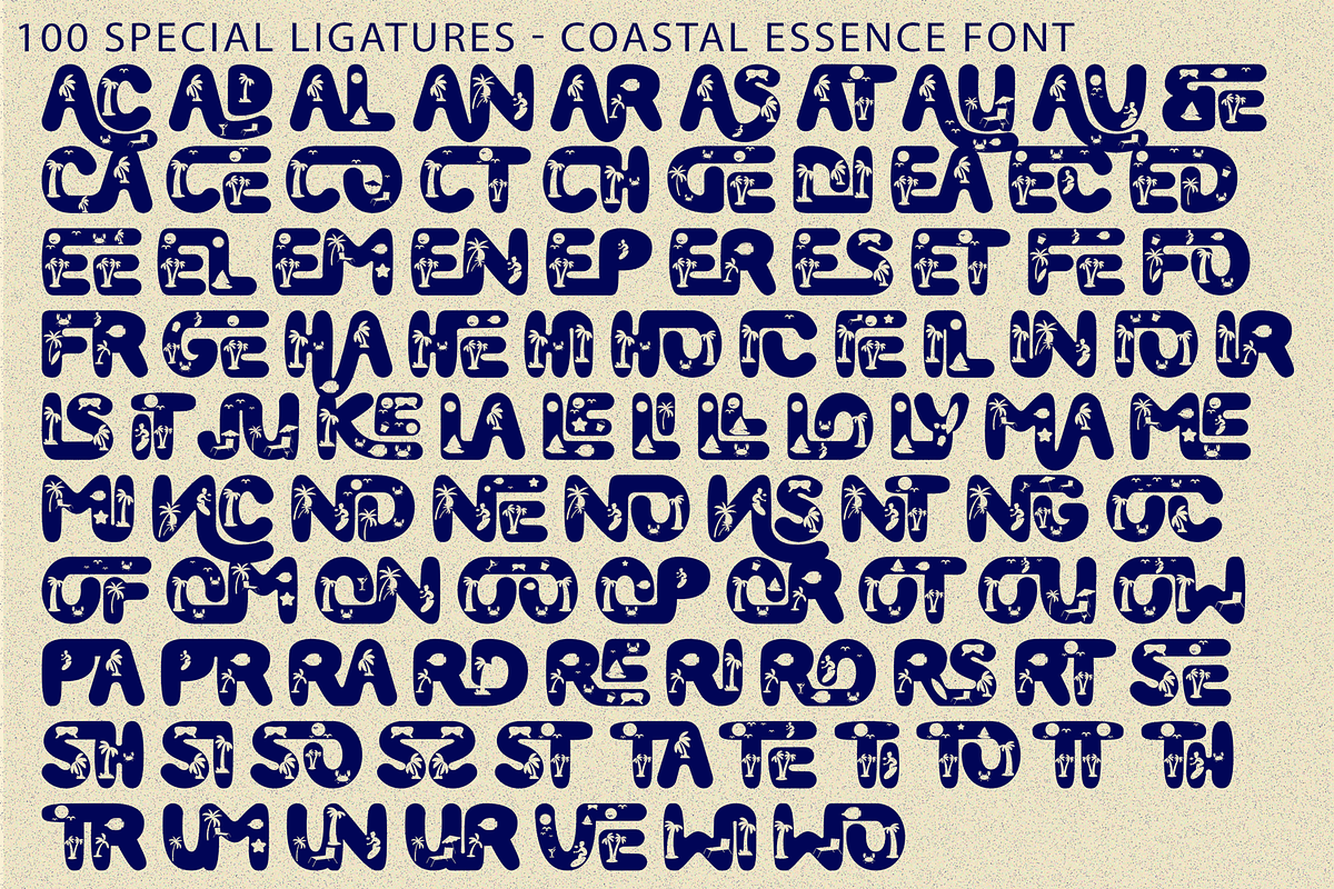 COASTAL ESSENCE - DECORATIVE FONT, a Sans Serif Font by 177Studio (Photo 8 of 8)