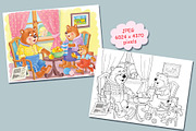 Goldilocks and the three bears, an Animal Illustration by Haso (Thumbnail 6 of 10)