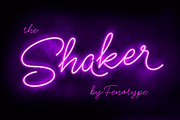 Shaker Script, a Script Font by Fenotype (Thumbnail 1 of 7)