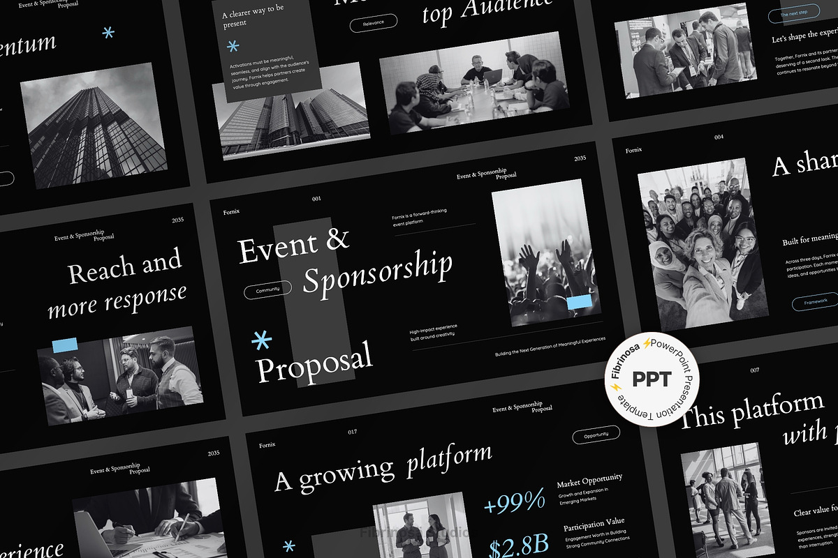 Event & Sponsorship Proposal Deck, a Presentation Template by FIBRINOSÄ (Photo 1 of 7)