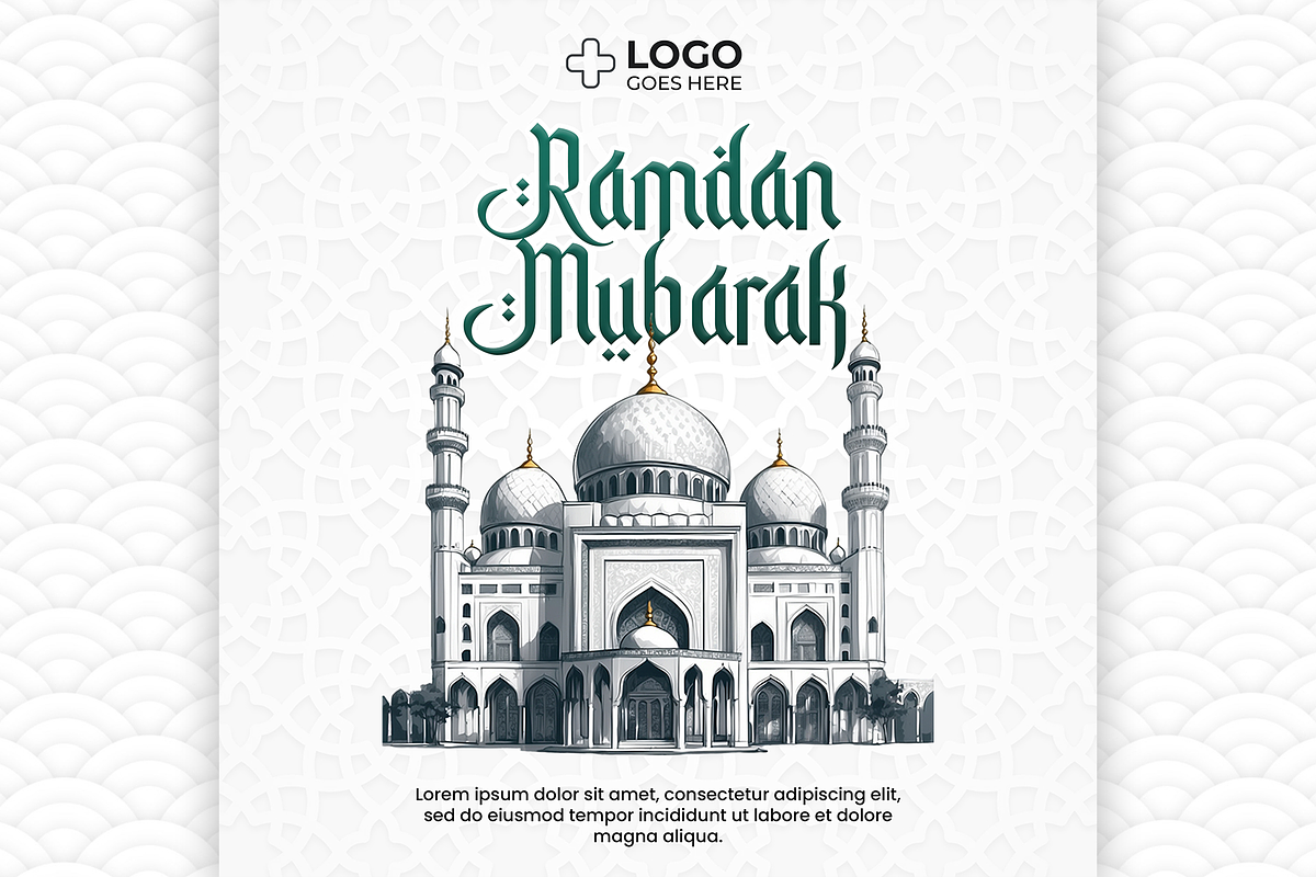 Ramadan Mubarak posts, a Social Media Template by AyyazMomin (Photo 6 of 7)