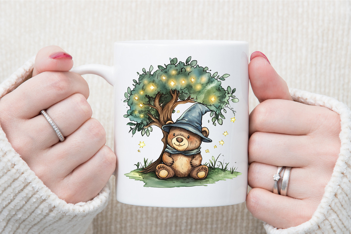 Magical Forest Clipart,Watercolor Fo, an Illustration by Sublimation Artist (Photo 5 of 6)