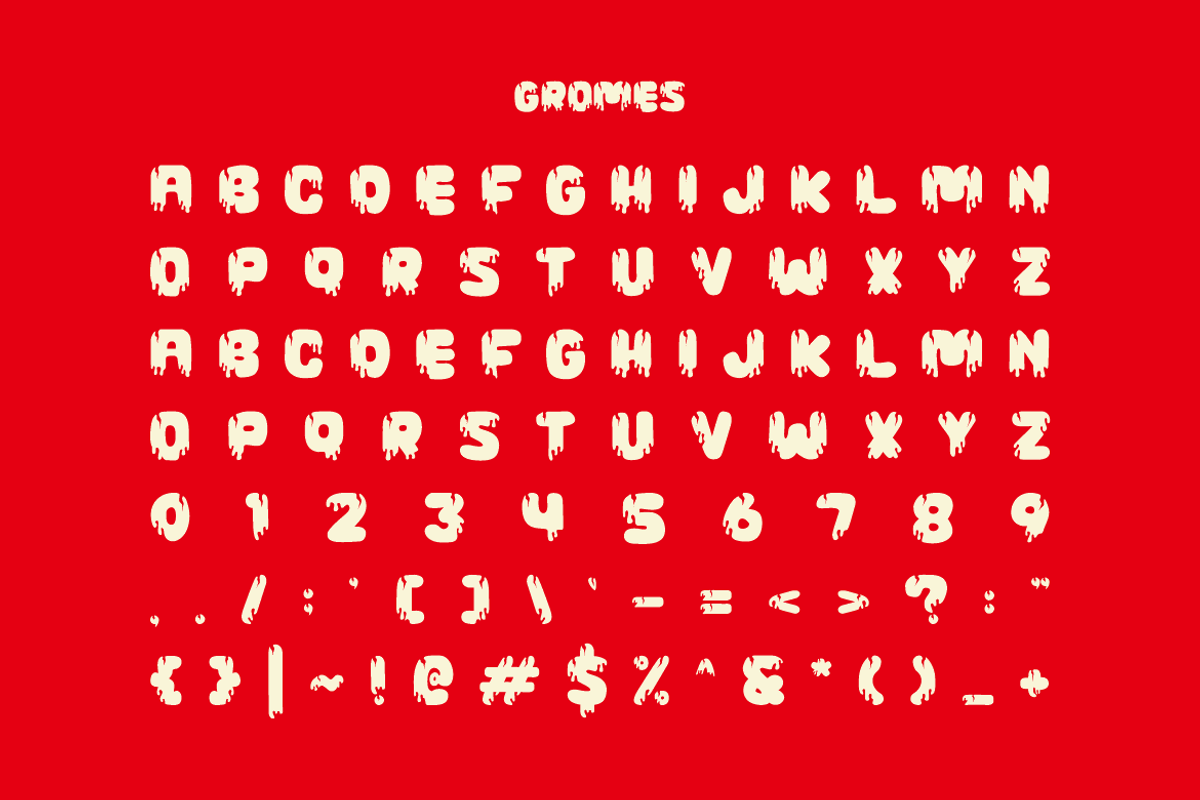 Gromes - Halloween & Horror Font, a Sans Serif Font by Iqsiart Studio (Photo 6 of 7)