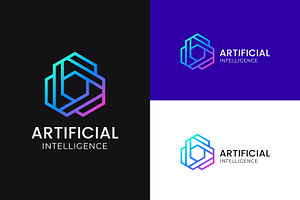 Artificial Intelligence Logo Linear, a Branding & Logo Template by Signatoro
