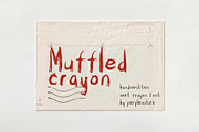 Muffled Crayon Handwritten Font, a Handwritten Font by Perplexitics (Thumbnail 1 of 8)