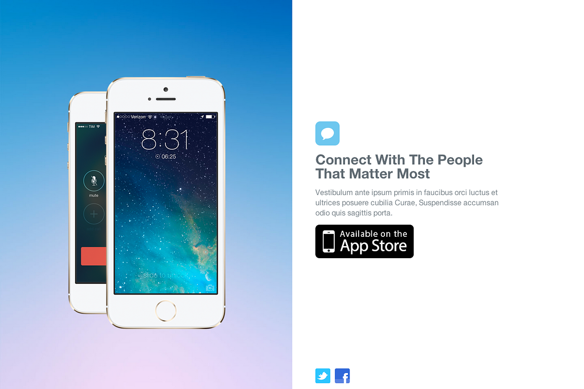 Simple iPhone App Website Template, an App Template by Jamie Peak (Photo 2 of 2)