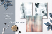 Misty mountains - watercolor clipart, a Decorative Illustration by long summer (Thumbnail 8 of 10)