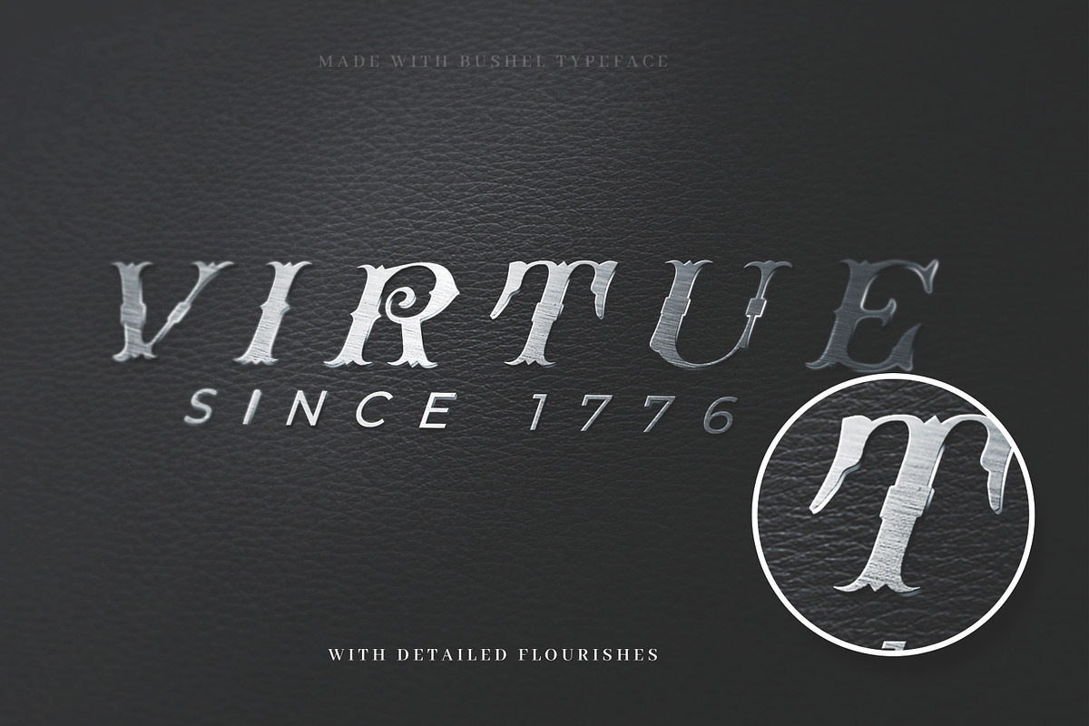 Bushel - A vintage Flourish Font preview 5