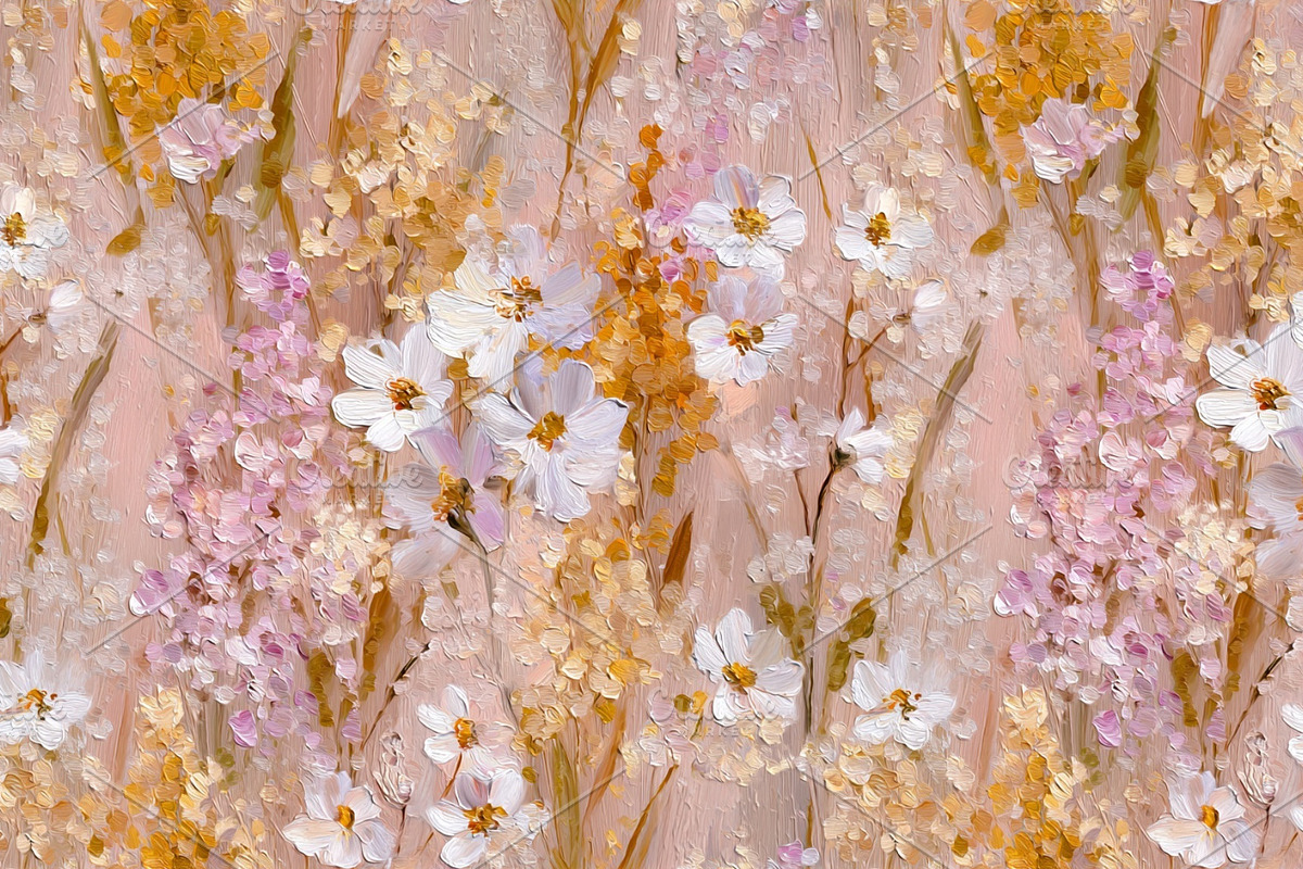 Impressionist Floral 24 Patterns Set, a Pattern Graphic by LoveDesignShop (Photo 6 of 11)