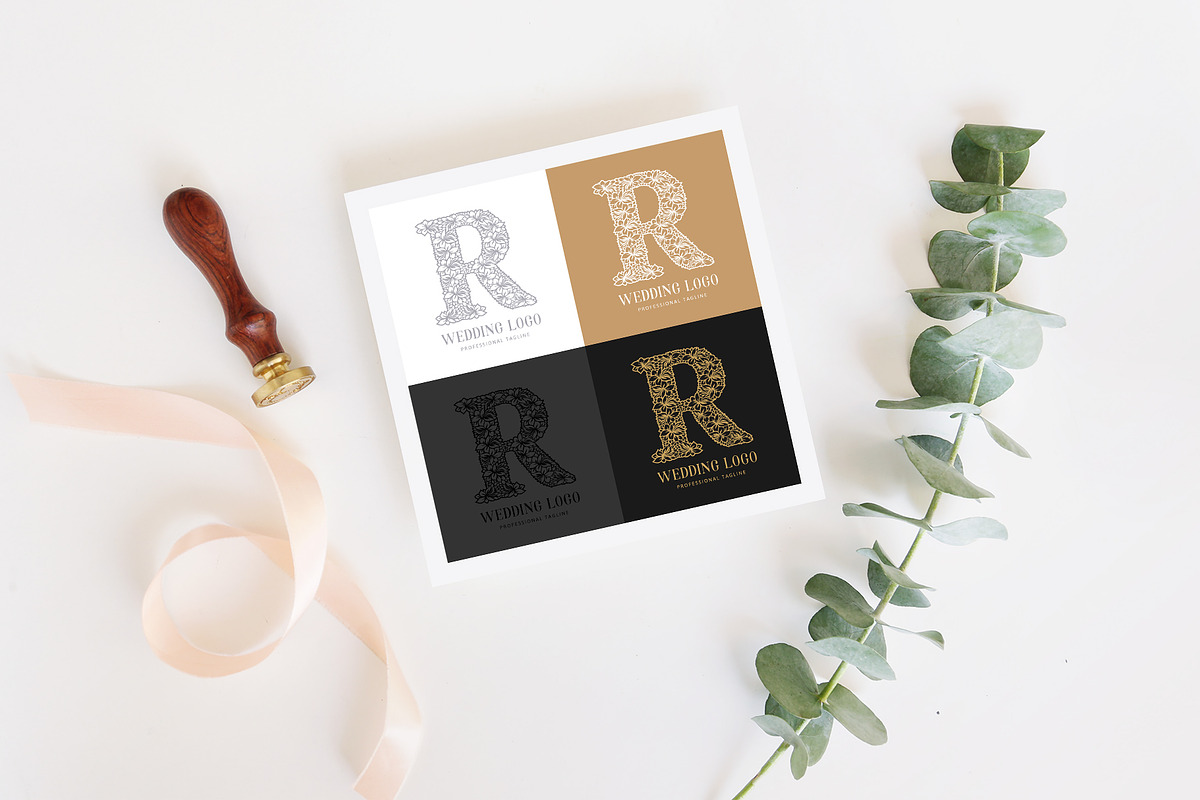 Wedding Letter R - Logo Template, a Branding & Logo Template by ...