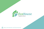 Eco House Logo Template, a Branding & Logo Template by Avartde Creative (Thumbnail 1 of 2)