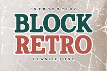 Block Retro - Classic Bold Font