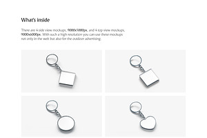 Keychain Mockups Set