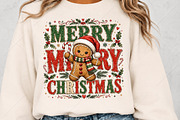 Merry Christmas Gingerbread PNG, a Seasonal Illustration by Canvas Craft (Thumbnail 5 of 6)