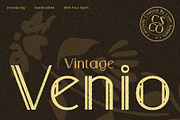Venio Vintage, a Sans Serif Font by Craft Supply Co. (Thumbnail 1 of 8)