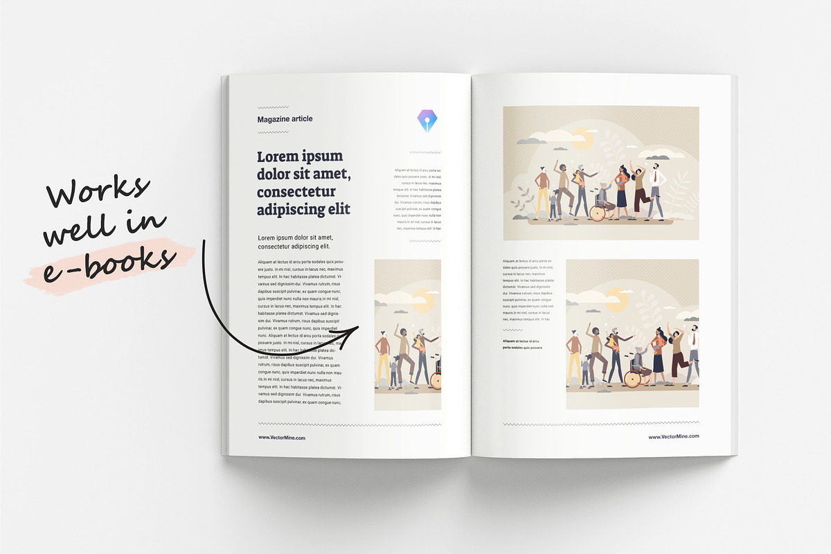 18 Diversity Concepts, a Person Illustration by VectorMine (Photo 8 of 8)