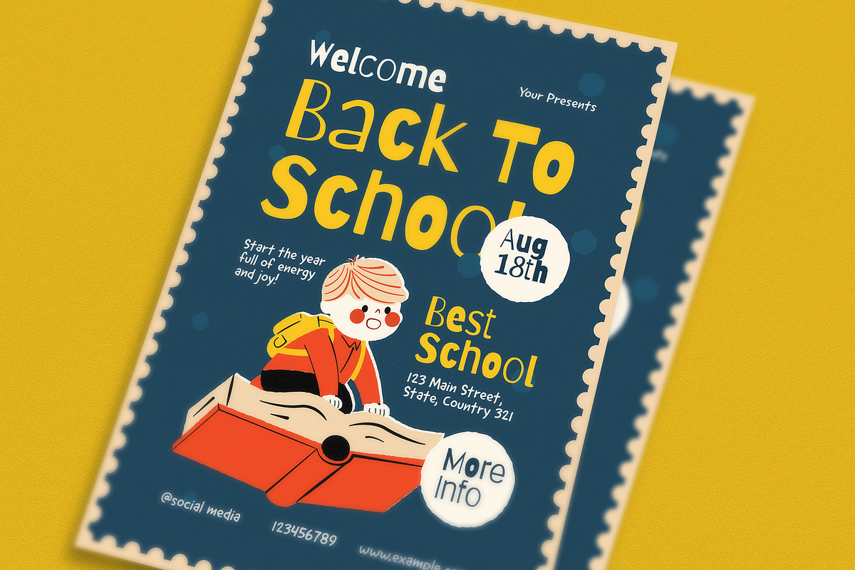 Back To School Event Flyer preview 3